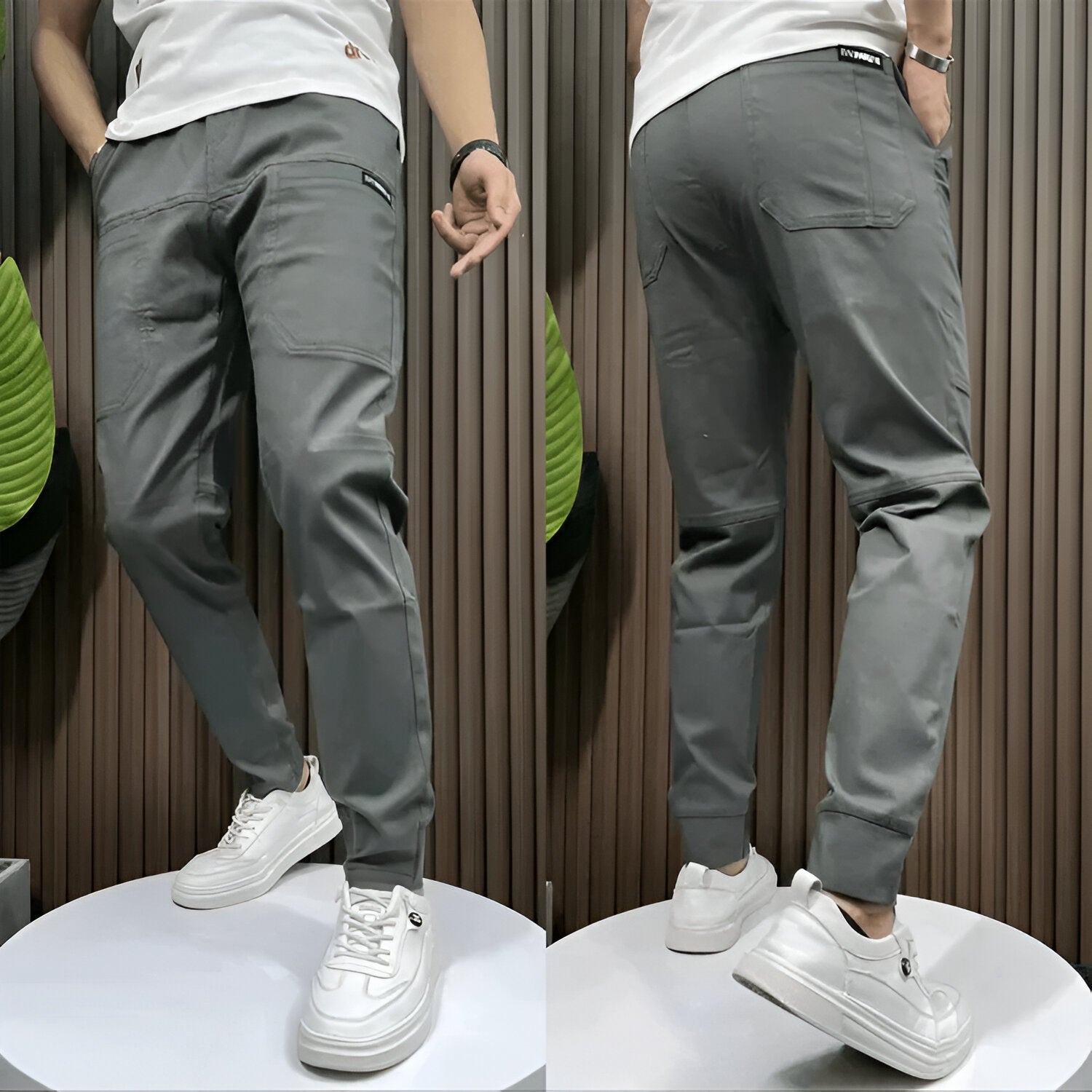 Tomás | Pantalones cargos elásticos premium