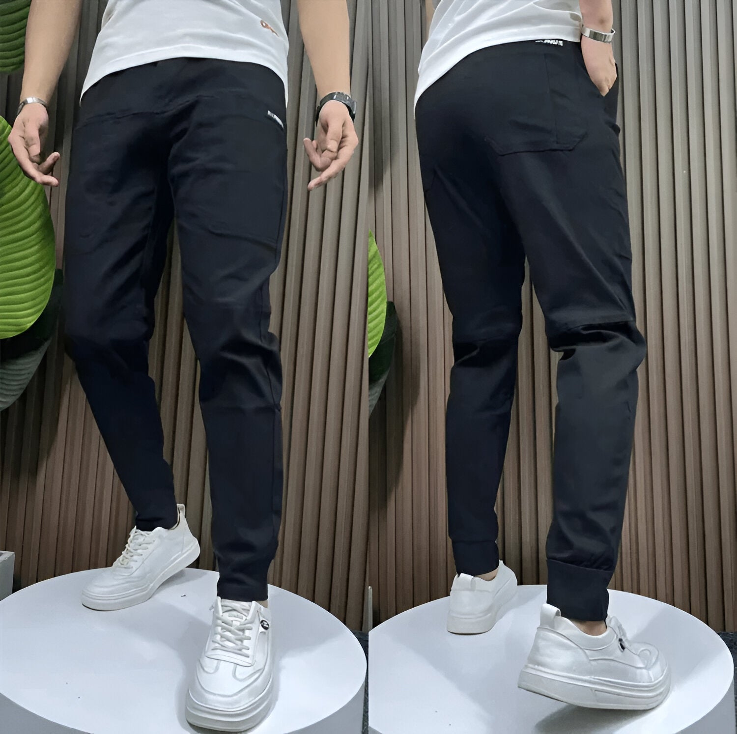 Tomás | Pantalones cargos elásticos premium