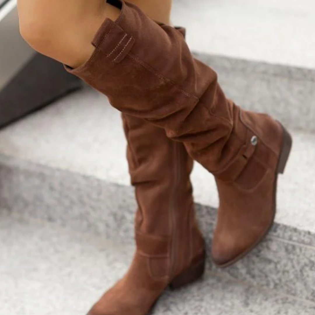 Gala | Botas de ante elegantes y cálidas para mujer