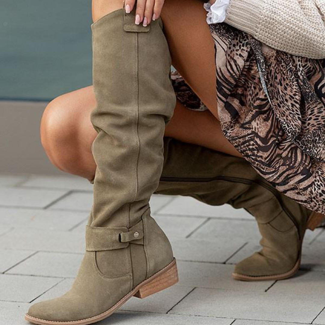 Gala | Botas de ante elegantes y cálidas para mujer