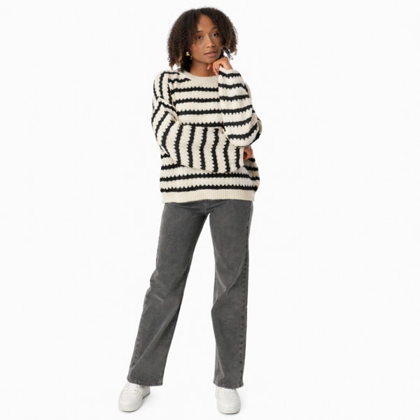 Marta | Vaqueros rectos simétricos gris