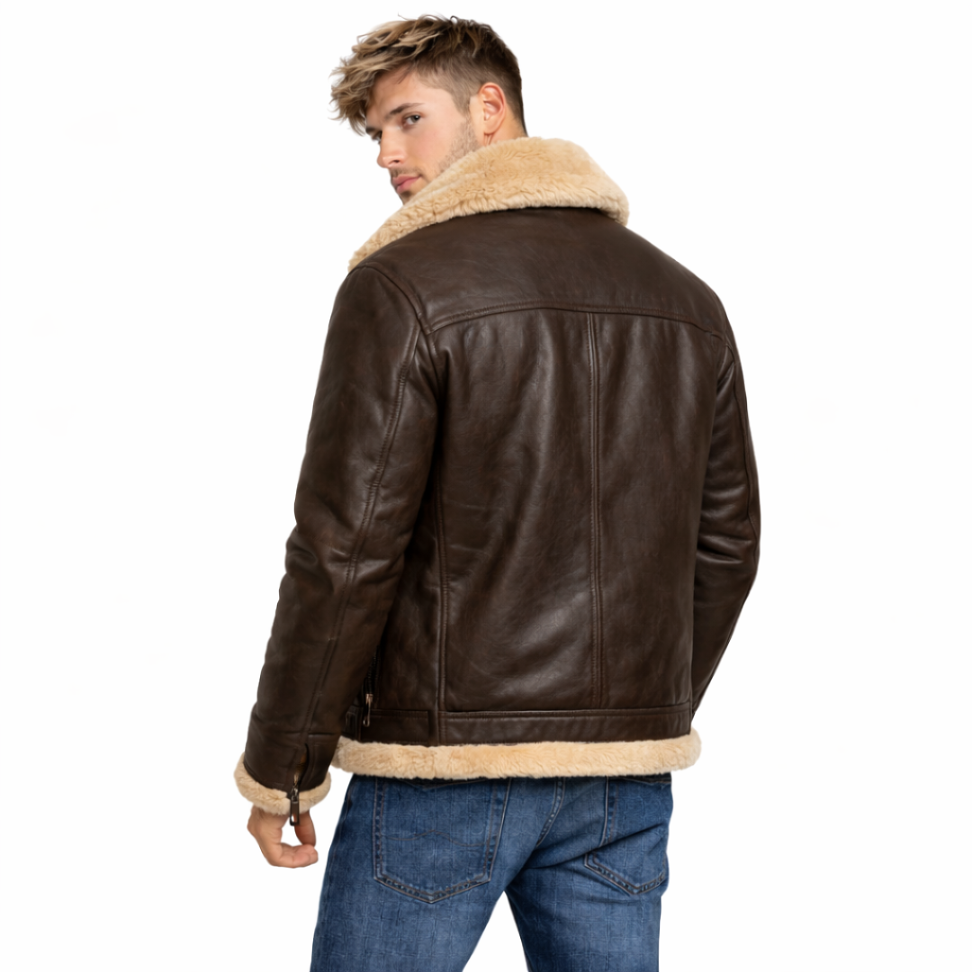 Mateo | Chaqueta de cuero resistente