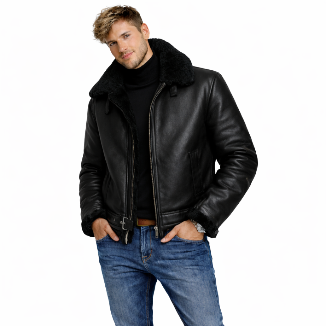 Mateo | Chaqueta de cuero resistente