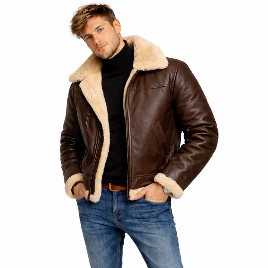 Mateo | Chaqueta de cuero resistente