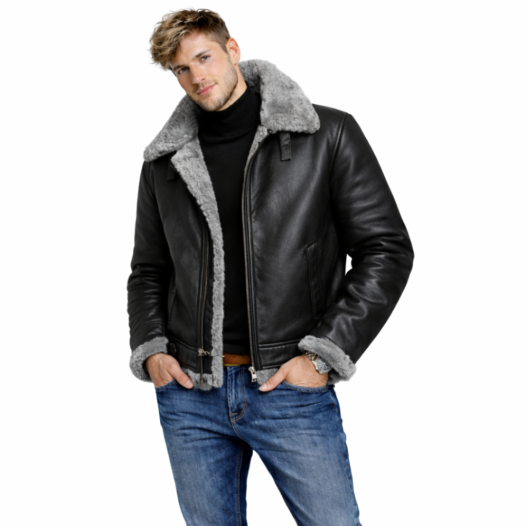 Mateo | Chaqueta de cuero resistente