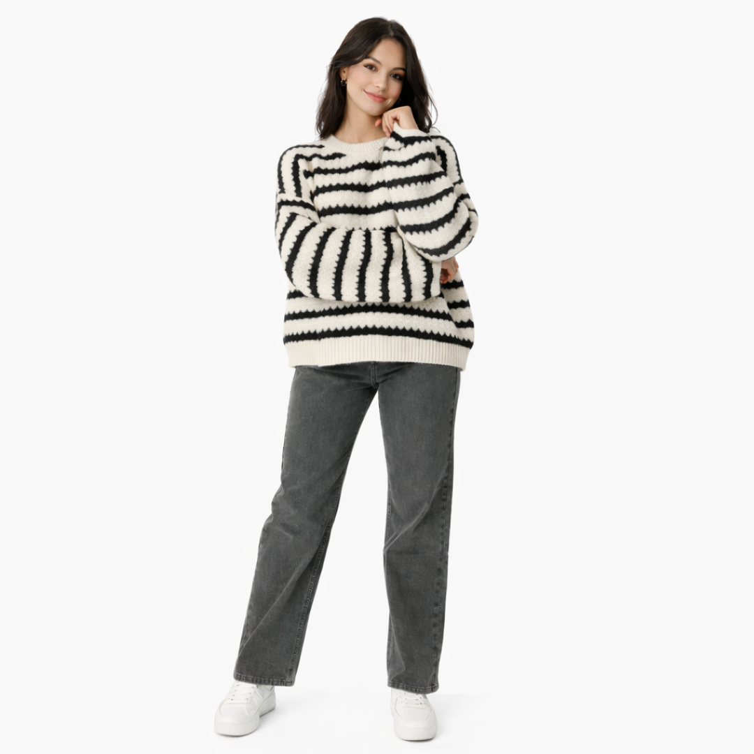 Marta | Vaqueros rectos simétricos gris