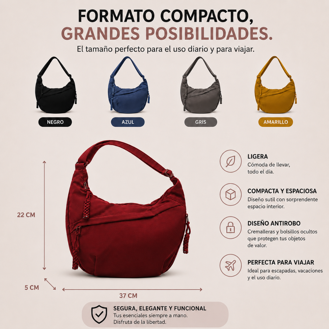 BRISA | BOLSO DE HOMBRO NEGRO