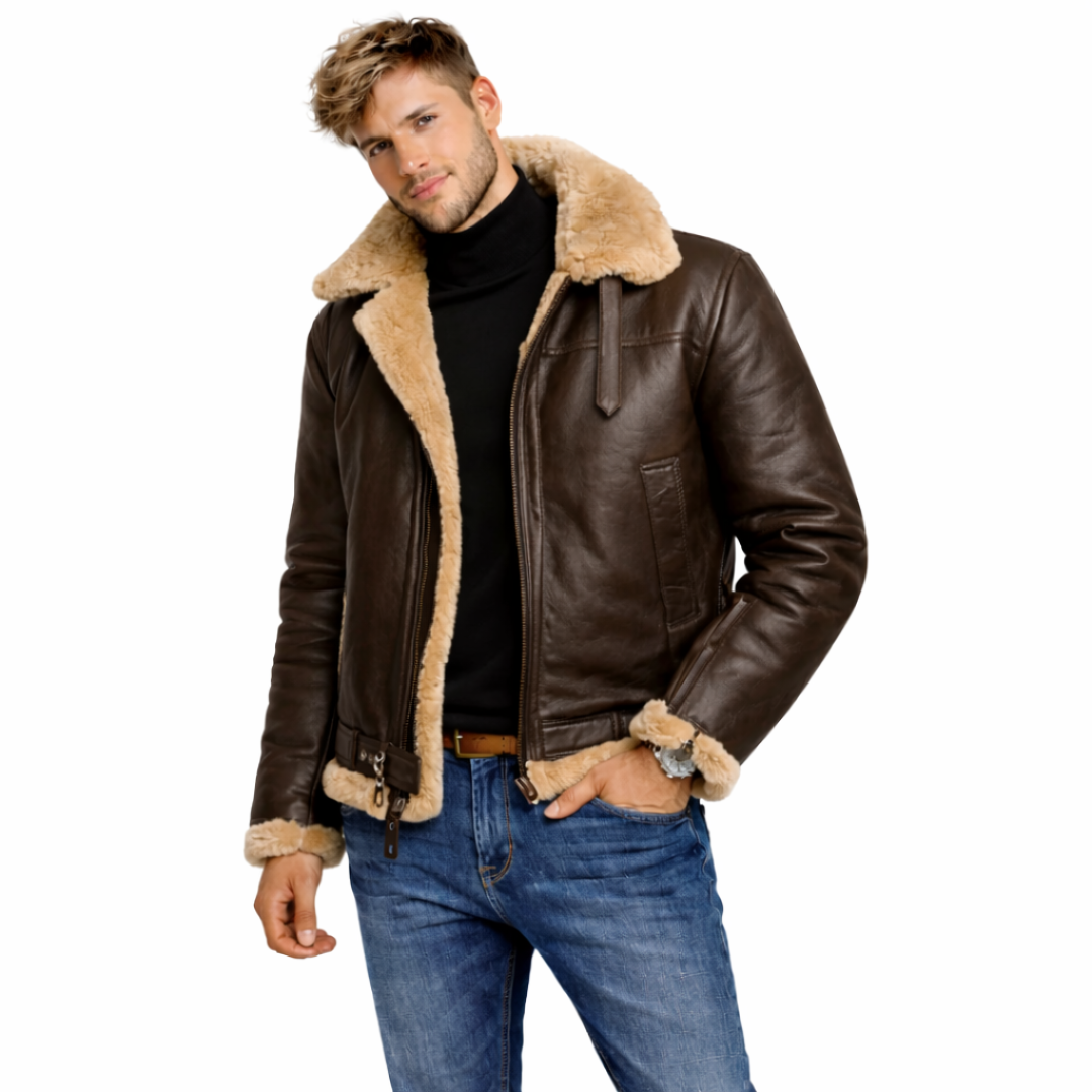 Mateo | Chaqueta de cuero resistente