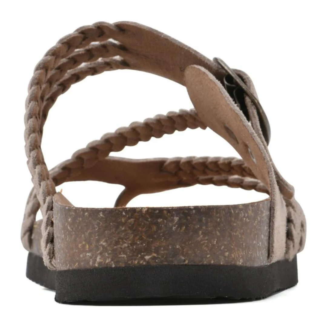 Sandalias de corcho trenzado