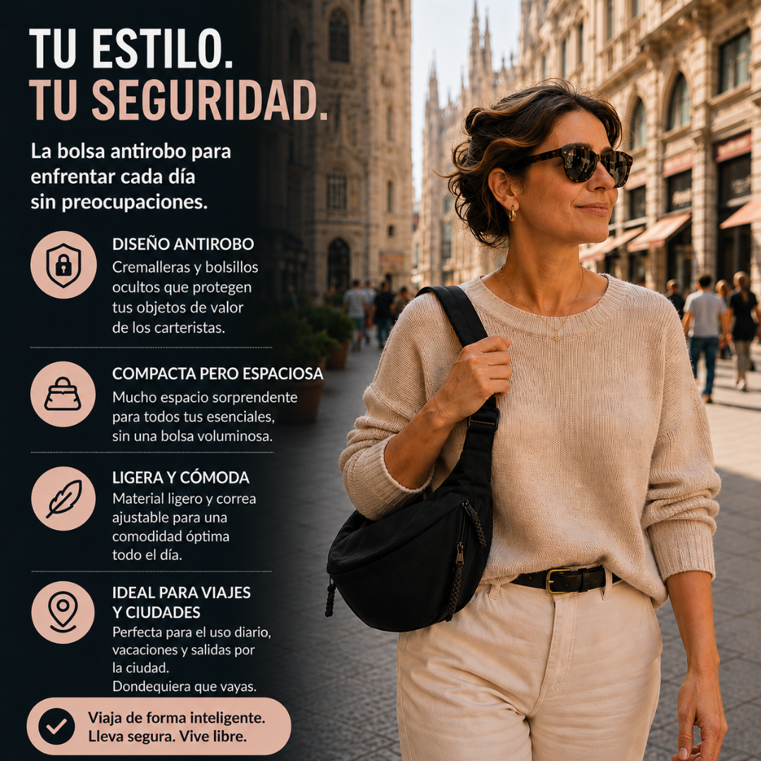 BRISA | BOLSO DE HOMBRO NEGRO