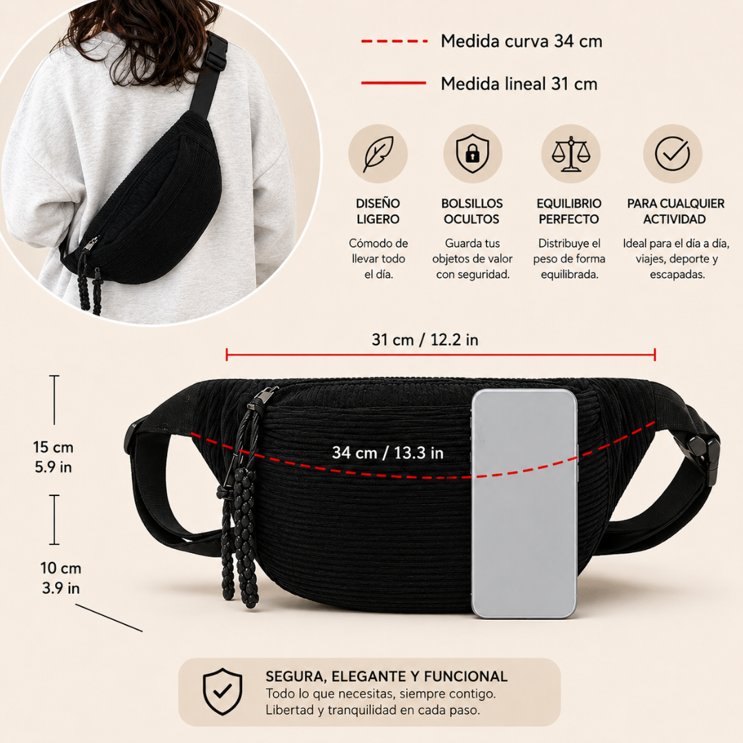 PETRA | BOLSO DE HOMBRO DE PANA