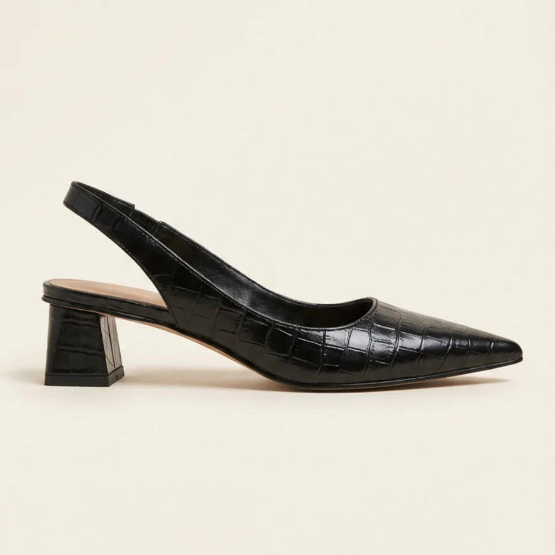 Olga - Elegantes zapatos de tacón cuadrado