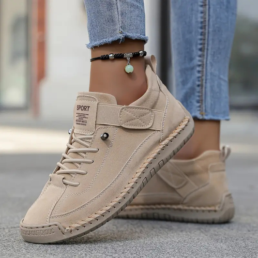 Gisela - Zapatos ortopédicos cómodos con efecto piel