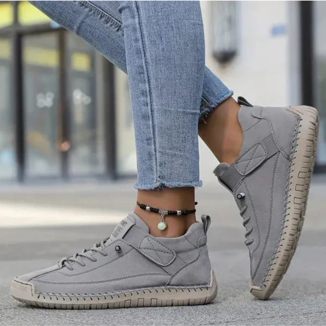 Gisela - Zapatos ortopédicos cómodos con efecto piel