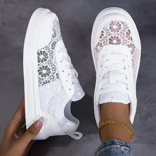 Sheila | Zapatillas de encaje floral