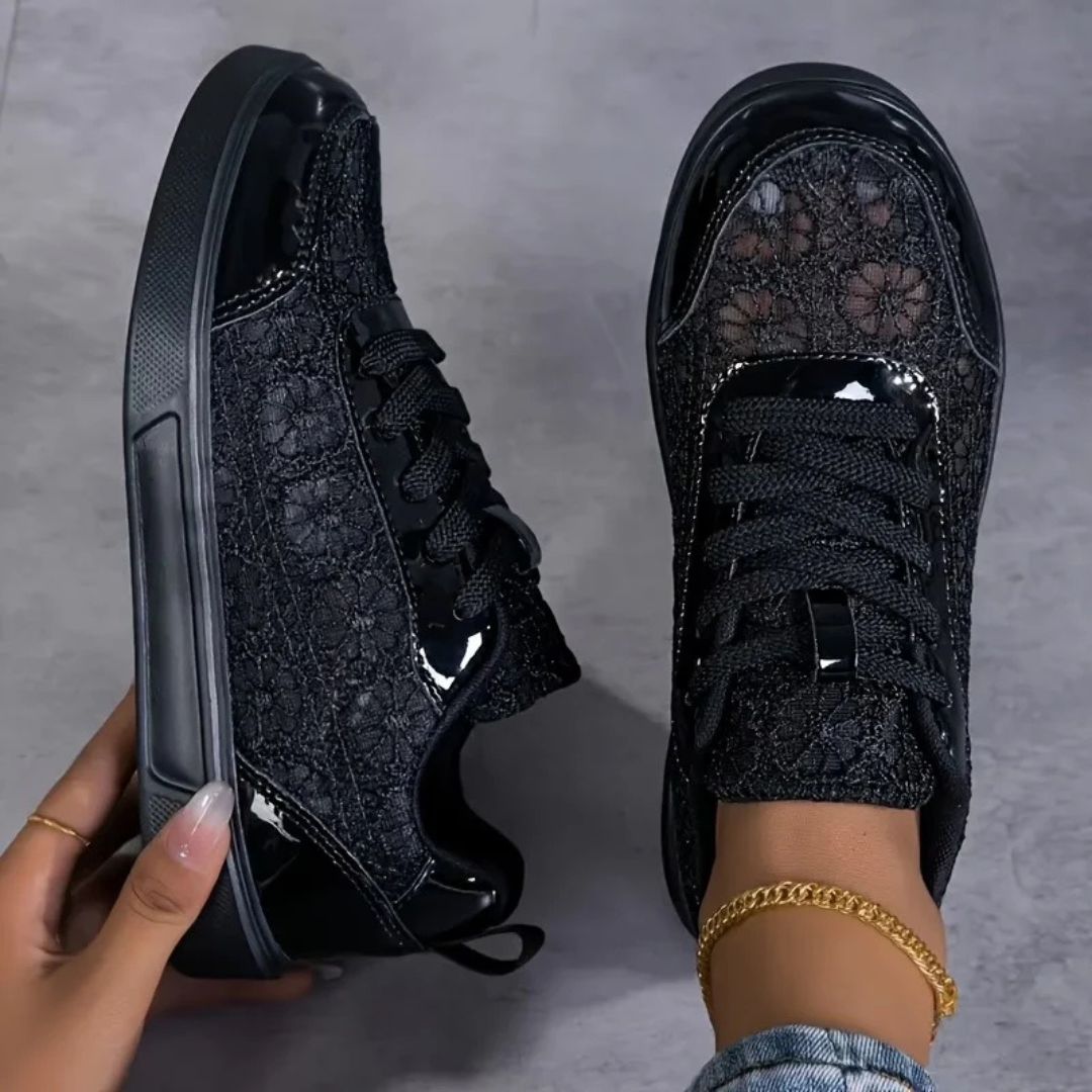 Sheila | Zapatillas de encaje floral