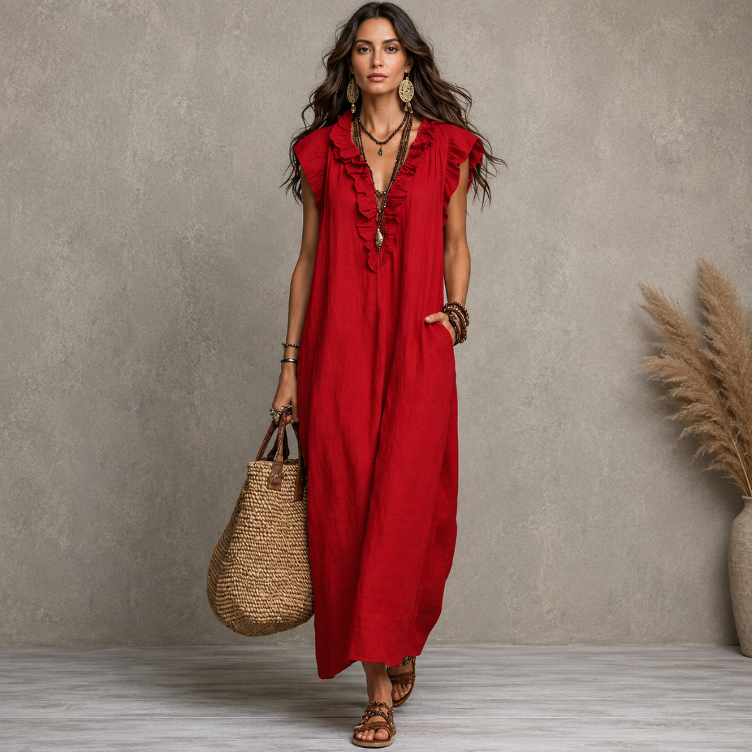 Camelia | Vestido largo bohemio.