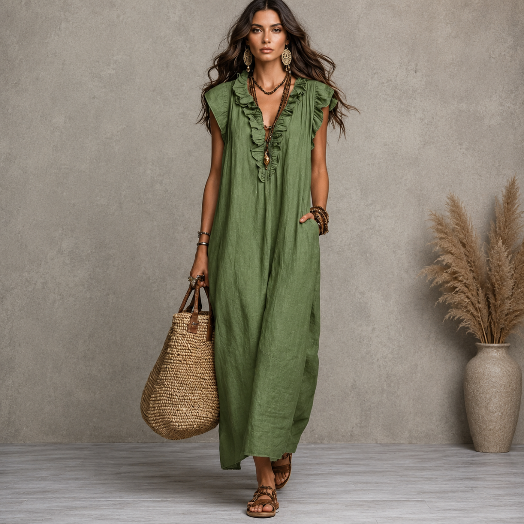 Camelia | Vestido largo bohemio.