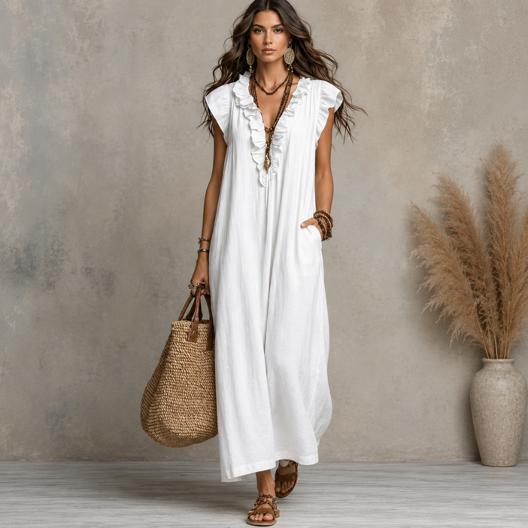 Camelia | Vestido largo bohemio.
