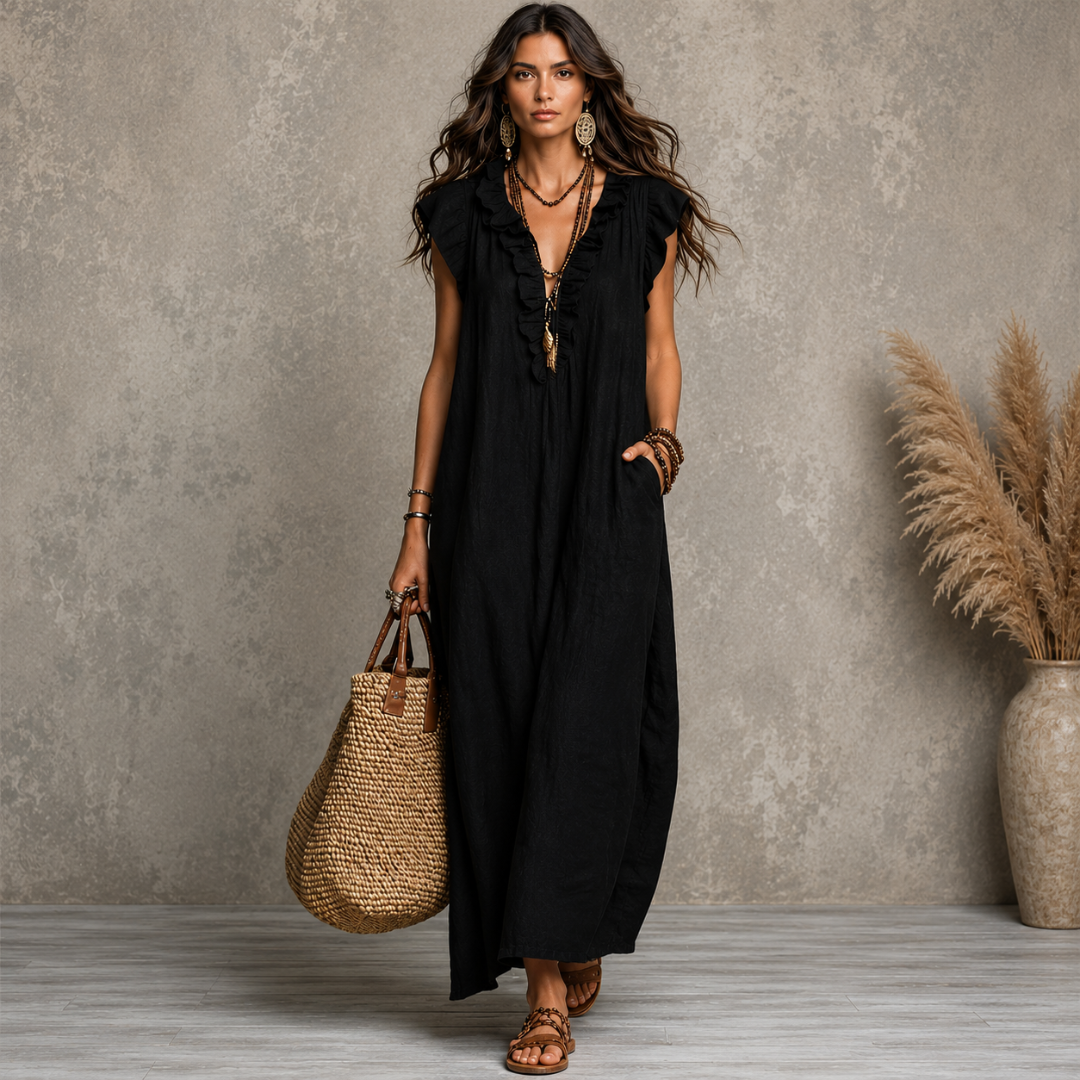 Camelia | Vestido largo bohemio.